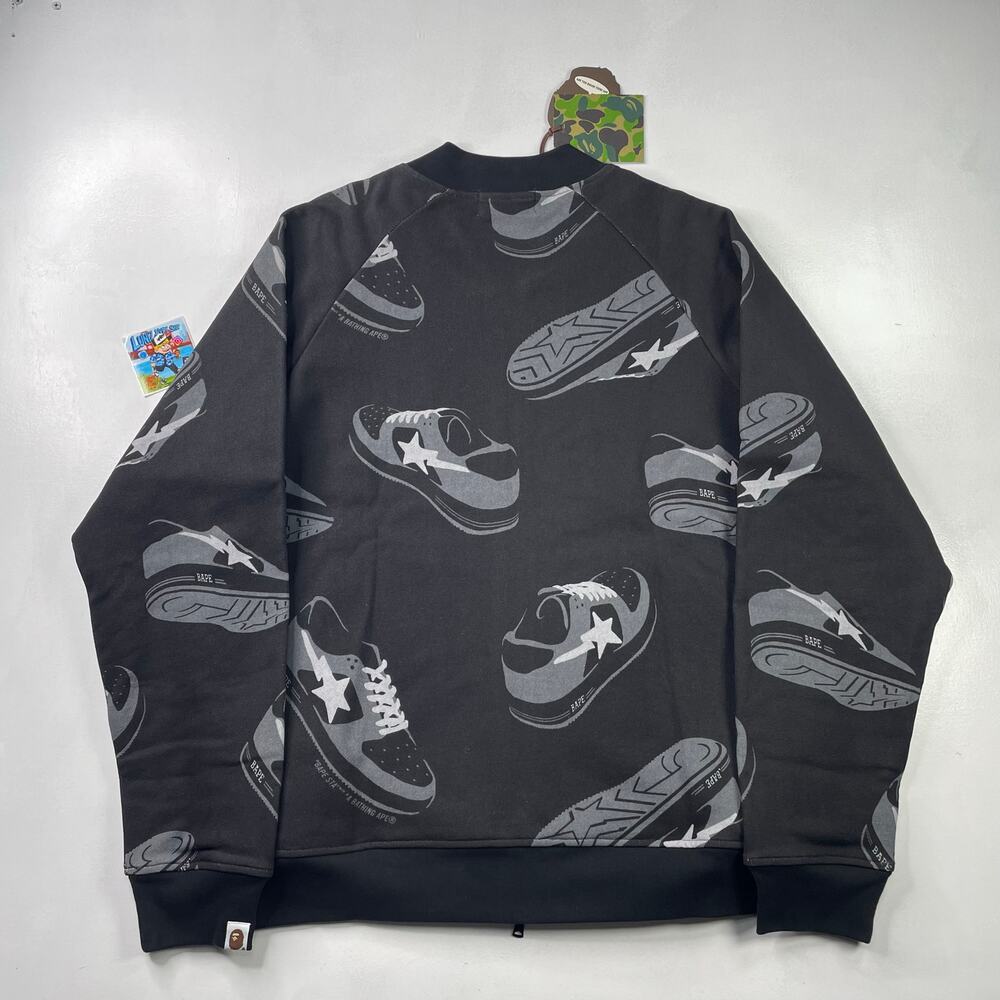 BAPE STA Pattern Bomber Jacket Size L - Picture 2 of 11